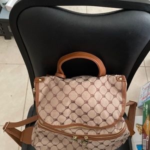 Steve Madden Backpack Brown/Tan for Women without Tags